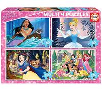 Educa - Puzzle 4 puzzle Principesse Disney - 40-99 Pezzi