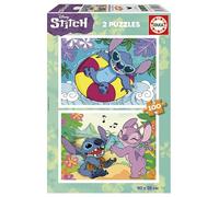 Educa Borrás – Set di 2 puzzle Disney Stitch, 2x100 pezzi, 40 x 28 cm, 6+ anni