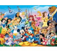 Educa puzzle in legno Disney - mondo fantastico, 100 pezzi