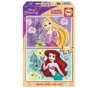 Puzzle in legno Disney Principesse: Rapunzel e Ariel 2x25 pezzi