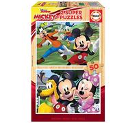 Educa - Puzzle 2x50 Topolino - 100 Pezzi