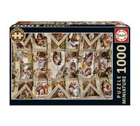 Educa - Puzzle in miniatura da 1000 pezzi per adulti | Cappella Sistina in miniatura | Dimensioni: 30 x 46 cm | Età 14+ (20581)