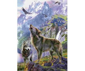 Educa - Puzzle Jan Patrik Krasny: Lupi nelle rocce - 500 Pezzi