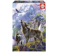 Educa Puzzle Lupi Tra Le Rocce 500 Pezzi