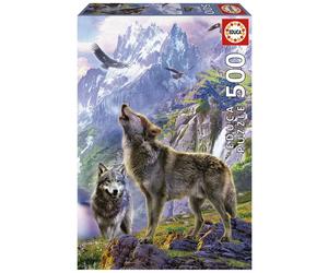Educa Puzzle Lupi Tra Le Rocce 500 Pezzi
