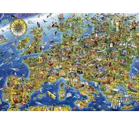 Educa - 500 Pcs - Crazy European Map Puzzle (80-17962) Toy NUOVO