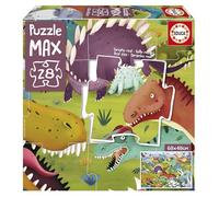 Educa - Puzzle Max Dinosauri | 28 pezzi Puzzle XXL | Pezzi Grandi Dinosauri, Bambini | dai 3 anni (19954)