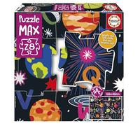 Educa - Puzzle MAX per bambini con un'immagine educativa | Spazio dell'alfabeto | 28 pezzi grandi, facili da maneggiare e assemblare | Età 3, 4 e 5 anni (20493)