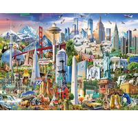 Educa - Puzzle Simboli del Nord America - 1500 Pezzi