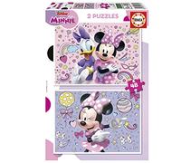 Educa - Puzzle Minnie Mouse | 2x48 pezzi Puzzle Set | Minnie Daisy, Disney Bambina | dai 4 anni (19674)