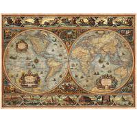 Educa - Puzzle 1000 pezzi Orbis Terrarum | Puzzle mappe e geografia | Misura 68x48 cm | Include colla Fix | Per adulti 14+ (20173)