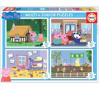 Educa - Puzzle 4x puzzle di Peppa Pig - 1-39 Pezzi