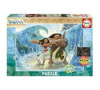 Educa - Puzzle per bambini da 300 pezzi | Moana Neon | Dimensioni: 40 x 28 cm | Consigliato per bambini dai 6 agli 8 anni (20469)