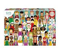 Educa - Puzzle per bambini da 300 pezzi | Ragazze del mondo | Dimensioni: 40 x 28 cm | Consigliato per bambini di 6, 7 e 8 anni (20476)