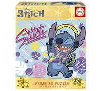 Educa 300 Stitch 3D Lenticular Puzzle, Multicolore, 20273