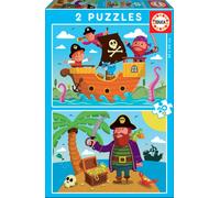 Educa - Puzzle Pirati 2x20 Pezzi (17149)