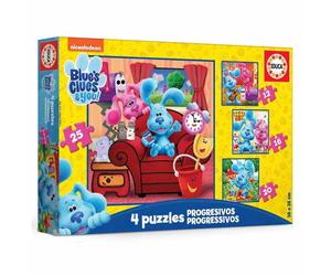 Educa Puzzle Progressivi Le Tracce Di Blue 12-16-puzzle Di Legno 20-25 Pezzi