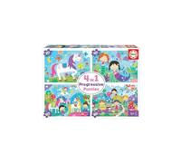 Educa Multi 4 In 1 Junior - Fantastic Friends - 4 Puzzle Progressivi S_0294_EDU8