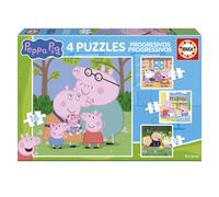 Educa - Puzzle Puzzle progressivi 4v1 Peppa Pig - 1-39 Pezzi