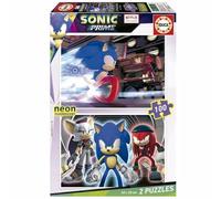 EDUCA BORRAS 19629 2x100 Sonic Prime Neon, Assorted, 40 x 28 cm