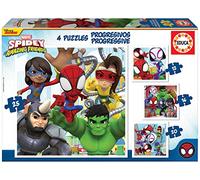 Educa - Progressive Spidey and His Amazing Friends 12-16-20-25, 4 progressieve p
