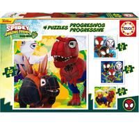 Educa Puzzle Spidey e i suoi fantastici amici: Dino-web 4v1