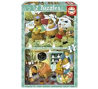 Educa - Puzzle Storie nel Bosco | 2x20 pezzi Puzzle Set | Animali Bosco, Bambini | dai 3 anni (19686)