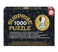 Educa - Puzzle Surprise da 1000 pezzi per adulti | Puzzle a sorpresa natalizio antico. Il lucchetto rivela un indizio. Il resto è una sorpresa! Dai 14 anni in su (20397)