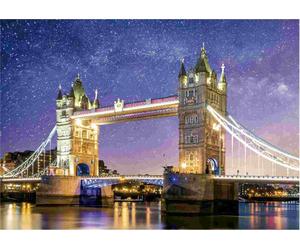 Educa - Puzzle Tower Bridge, Londra neon fluorescente - 1000 Pezzi