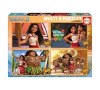 Educa - Puzzle Vaiana 2 | 4in1 Progressivo 50/80/100/150 pezzi | Vaiana 2, Moana Disney | dai 5 anni (20104)