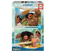 Educa - Puzzle Vaiana | 2x48 pezzi Puzzle Set | Vaiana Moana, Disney Principessa | dai 4 anni (16952)