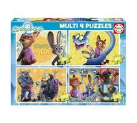 Educa - Puzzle Zootropolis | Set di 4 puzzle progressivi per bambini da 50 a 150 pezzi | Consigliato per bambini dai 5 anni in su (20464)