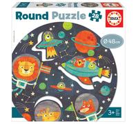 Educa Ronde puzzel, voor kinderen, 28 delen, vanaf 3 jaar (18908) De ruimte