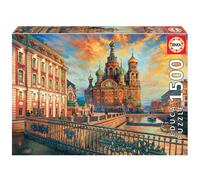 Educa - San Pietroburgo - Puzzle da 1500 pezzi - Colla per puzzle inclusa - L'immagine completata misura 33,5"" x 23,5"" - Et 14+ (18501)