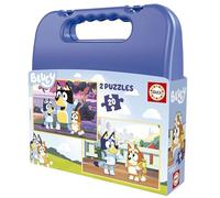 Educa - Set di 2 puzzle per bambini Bluey con 20 pezzi presentati in una magnifi