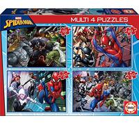 Educa - Puzzle 4x Puzzle Spiderman - 40-99 Pezzi