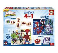 Educa Superpack 4 In 1 Spidey E I Suoi Incredibili Amici Puzzle