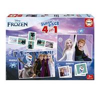 Educa - Puzzle Puzzle 4v1 Frozen 2x, pexeso e domino - 40-99 Pezzi