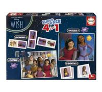 Educa - Superpack Wish Bordspellen voor kinderen zoals Domino, identiek en 2 p