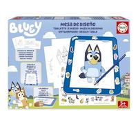 Educa - Tavolo di Design Bluey. Crea, colora e Decora con la tavoletta da Disegno Luminosa Bluey, più di 25 Modelli Diversi per disegnare Quante Volte Vuoi. da 5 Anni (20005)