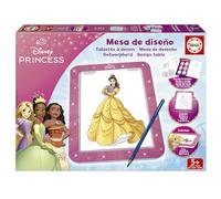 Educa - Tavolo di Design delle Principesse Disney | Crea, colora e Decora con la tavoletta da Disegno Luminosa, più di 25 Modelli Diversi per disegnare Quante Volte Vuoi, da 5 Anni (20006)
