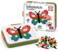 Educa - Telesketch Pixel Art Nature con 460 pin colorati | Gioco creativo per creare disegni 3D in rilievo con valigetta | A partire da 3 anni (20803)