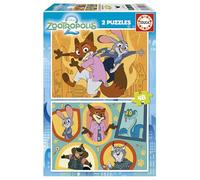 Educa - Zootropolis 2 | Set di 2 puzzle per bambini da 48 pezzi | Consigliato per bambini di 4, 5 e 6 anni (20463)