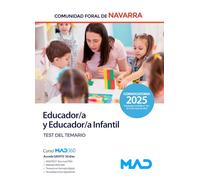 Educador y Educador Infantil de la Administración de la Comunidad Foral de Navarra. Test de temario