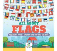 Educando Kids All About Flags Geography Boost Coloring Book for Girl (Tascabile)
