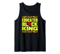 Educated Black King African Pride Empowerment Graphic Canotta