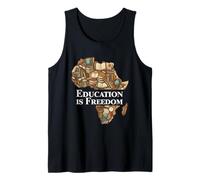 Education Is Freedom Africa Libri Sagoma Alfabetizzazione Canotta
