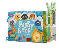 Educational Books for Toddler - Interactive Learning Workbooks for Early Development | Activity Book with Fun Pages, Travel Educational Toy for Home School Kindergarten Classroom, 21x15cm Multicolor