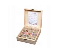 Educational Collection Of Rocks And Minerals, 25 Wood-colored Decorations