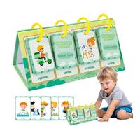 Educational Flash Cards, Kids' English Learning Cards, Safe & Odorless Early Education Toy, Fun Gift for Christmas, Children's Day & Birthdays, 2,48 x 1,57 Inches